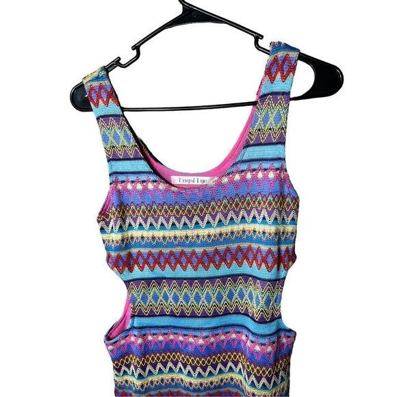 Mags & Pye Embroidered Knit Cut Out Body Con Dress M - Picture 2 of 7